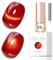 KRISNICE 0.5 OZ Cat Eye Gel Polish with Magnet 15ML Holographic Glitter Shimmer Translucent Jelly Color Magnetic Nail Polish Salon DIY at Home (Gold Red-MY005)