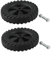 WIIYENA 7 Inch Air Compressor Caster Wheels 1/2Pcs Rubber Replacement Parts Shock Resistant Non-Slip Silent for Air Pumps Without Oil Machines(2pcs)