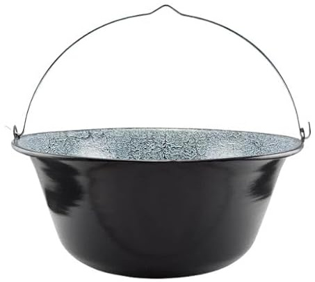 Perfect Home Enamel Goulash Pot – Traditional Outdoor Cooking Cauldron for Stews, Soups, and Goulash (13 litres)