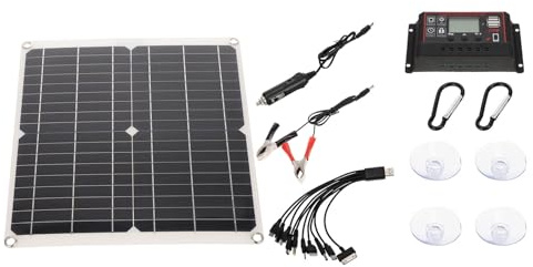 ABOOFAN Monokristallines Flexibles Solar Panel mit Laderegler Tragbares Outdoor solar ladegerät für Notfälle Energiesparendes Leichtes Solarladegerät für Mobile Geräte