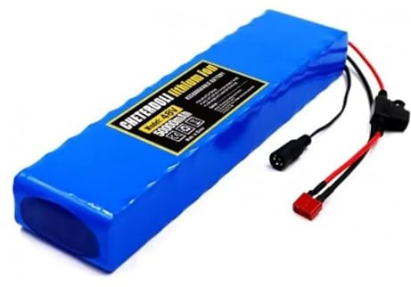 48V 50Ah Lithium-Ion Battery Pack (With Charger) for Electric Scooters, Lithium-Ion Battery for Electric Bicycles, Compatible with 48V 50Ah Electric Scooters, XT60+DC Connector 48V 50AH,XT60+DC