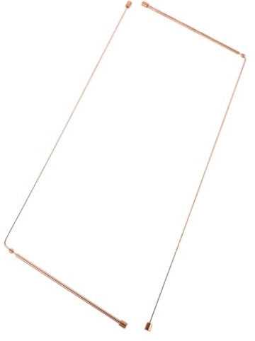 Artibetter Lot de 2 Baguettes de Sourcier en Cuivre Or, Outil Compact pour Détection de Métaux et Trésors, pour Exploration en Extérieur