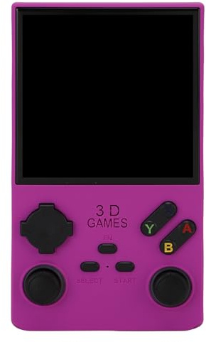 Zunate Open-Source-Handheld-Spielekonsole 4 Zoll |256 GB, 8 W Lautsprecher, 720 X 720 Display, Retro Gaming Player, 4000 MAh (PURPLE)