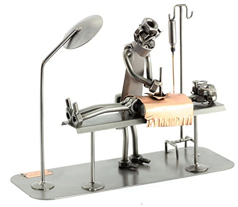 Steelman24 I Schraubenmännchen Op-Tisch Mit Persönlicher Gravur I Made in Germany I Handarbeit I Geschenkidee I Stahlfigur I Metallfigur