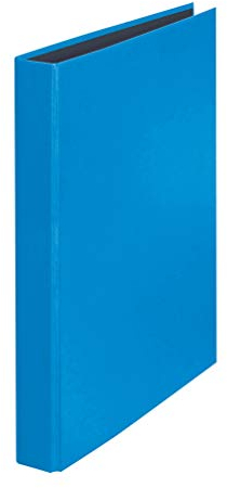 Original Falken YourColor Ringbuch. Made in Germany. 2-D-Ring-Mechanik DIN A4 Füllhöhe 25 mm blau Kalender Organizer Ring-Ordner Hefter Plastikordner ideal für Büro und Schule