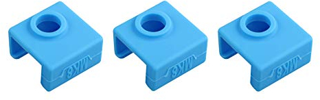 Jopto 3Pcs 3D Printer Heater Block Silicone Cover Silicone Sock Heating Insulation Case 280℃ High-Temperature Resistant Compatible with MK7 MK8 MK9 Hotend Compatible with Ender 3 CR-10 ANET A8 (Blue)