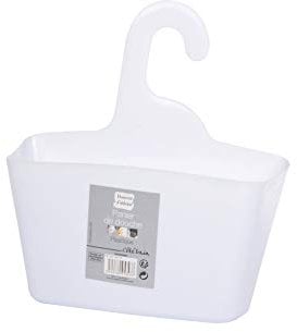 1001KDO HYGIENE & BEAUTE Panier de Douche a Suspendre Blanc
