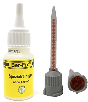 Ber-Fix 50x 4:1 Statikmischer MKHX 02-16S für 2K-Cyanacrylat, Epoxidharz & Mehr Präzises Mischrohr für Klebstoffe + Reiniger