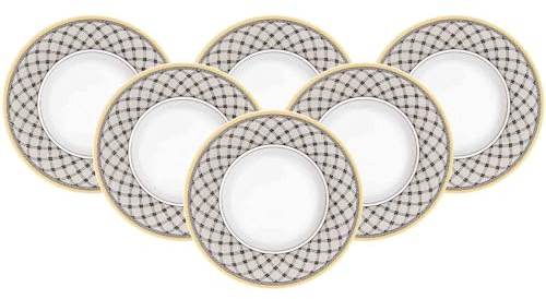 Villeroy & Boch Audun Promenade Brotteller, 16 cm, Premium Porzellan, 6er Set