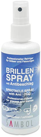 Brillenschaum, Brillenreiniger, Pflegemittel, 100 ml, mit Anti-Beschlag-Formel, für Brillen, Optiken, Visiere – Garantiert saubere Gläser! – Perfekt für den Hausgebrauch