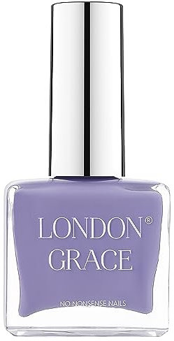 London Grace Nail Polish | Cara 12ml | Pastel Purple Long Lasting Vegan Eco-conscious Varnish | Quick Dry, Chip-Resistant, & No Nasties Formula