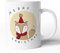 Weihnachten - 300 ml Keramik-Tasse - Weihnachtstassen Weihnachtsbecher Weihnachtsdeko - Lustig Witzig Fun Tasse Becher Kaffeetasse Kaffeebecher Weihnachts-Geschenk (Comic-Fuchs-02, weiß)