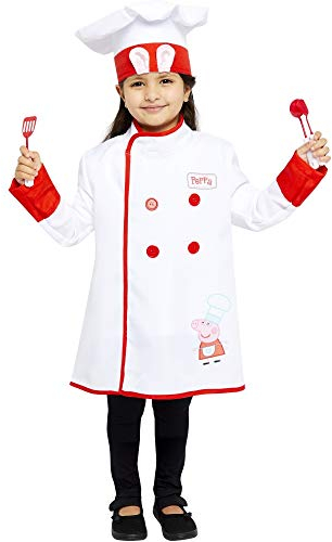 amscan Offizielles Peppa Wutz-Lizenzprodukt für Kinder, Mädchen, Jungen, Koch Kit, rot/weiß, 3-4 Jahre