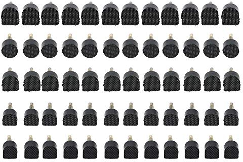 Oubit Fersenspitzen - 60PCs Schwarzer High Heel Schuhreparaturspitzen High Heel Schutz Protectors für die Schuhe Stiletto Stöckelschuh ​(5 Verschiedene Größen)