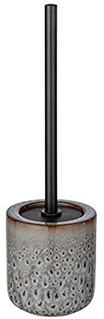 WENKO WC-Garnitur Mod. Oviedo freistehende Standgarnitur mit hygienische Klobürste für Badezimmer Gäste-WC Bürstenhalter Ø 7,5 cm Badaccessoires Deko-Bad Keramik Ø 10,6x39,8 cm Mehrfarbig