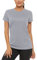 TACVASEN Damen UPF 50+ Einfarbig Shirts Laufshirt Schnelltrocknende Sport Kurzarm Funktionsshirt (S, Hellgrau)