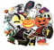 Yisscen 50 Stück Aufkleber Pack, Wasserdicht Vinyl Stickers, Halloween Kürbis Sticker, für Halloween Party Aufkleber Auto Graffiti Aufkleber Motorrad Wasserflasche DIY Party liefert Abziehbilder