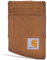 Carhartt Herren Fronttasche, strapazierfähige Canvas Geldbörse mit & ohne Geldclip, Sattelleder (braun), Einheitsgröße