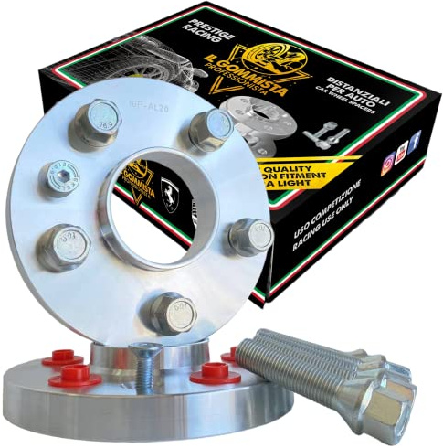 IGP 2 Spurverbreiterungen 20 mm kompatibel mit BMW X3 F25 + X4 F26 Cabrio Coupe' Xdrive Msport 5 x 120 Nabe 72,6 + Schrauben M14 x 1,25 Ok Auto Alufelgen