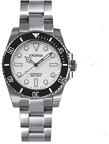 LOve Peace Cronos L6015 Luxury Diver Herrenuhren Saphirglas Edelstahl 20 ATM NH35 Automatik Mechanische Armbanduhren (Version 1)