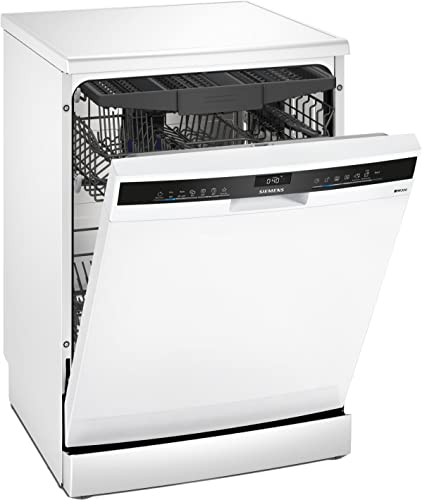 Siemens SN23HW00ME iQ300, Lavavajillas Libre Instalación, 60 cm., 14 servicios, HomeConnect, Display+teclas, Bandeja para cubiertos, Blanco, Lanzamiento 2023