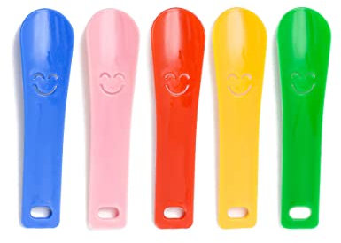 IERCZA Ensemble chausse-pied enfant 5 pièces fabrication en plastique,idéaux pour les enfants à partir de chausse-pieds sélectionnables Conception très stable pour les hommes, les femmes