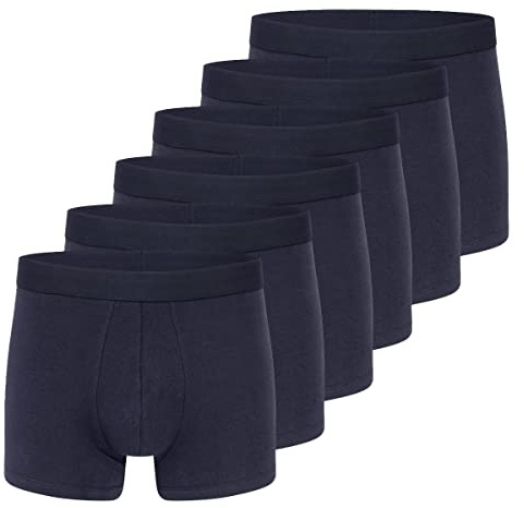 Almonu Herren Retro-Pants/Boxershorts 3er oder 6er Spar-Pack - Baumwolle Unterhosen ohne störendes Etikett und Webgummibund - Organic Cotton (GOTS)