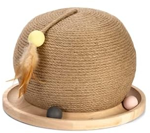Designed by Lotte Kratz- und Spielball Mila, Katzenspielzeug, Holz