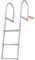 VEVOR Escalera de Muelle 3 Escalones Extraíbles Escalera de Pontón de Aleación de Aluminio Carga de 226 kg Escalón de 78 mm Pedales Antideslizantes para Embarque en Barco, Lago, Piscina
