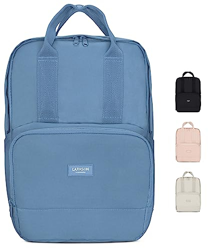LARKSON Rucksack Damen & Herren Hellblau - No 6 - Daypack mit 16 Zoll Laptopfach - Rucksäcke für City Schule Business - Schulrucksack Mädchen Teenager - Wasserabweisend