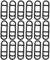 WeddHuis 18 Bandas de Silicona para Bicicleta, para Bicicleta, para Montaje de linternas, Accesorios para Bicicleta, Linterna, cuentakilómetros