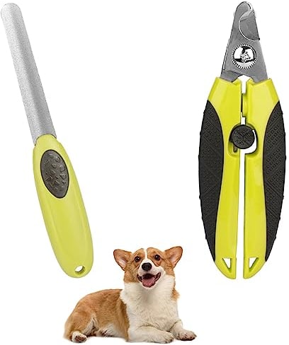 KOMUNJ Professional Claw Scissors for Cat Nail Clippers Pet with Safety Device Claw Care Easy & Safe for Home