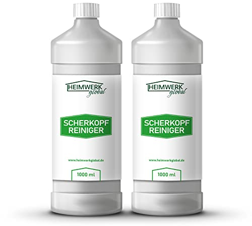 Heimwerkglobal Scherkopfreiniger 2x 1 Liter Nachfüllflüssigkeit für Reinigungskartuschen