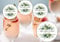 20 x 4.5cm edible WEDDING champagne prosecco flute drink toppers uncut ANY WORDING - 3