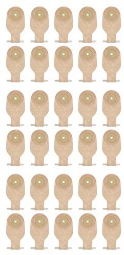 LLKOZN Stomabeutel 30-teilige entleerbare Beutel für Kolostomie Ileostomie Stomapflege 20-60 mm Ökonomisches Ablassventil Kolostomiebeutel