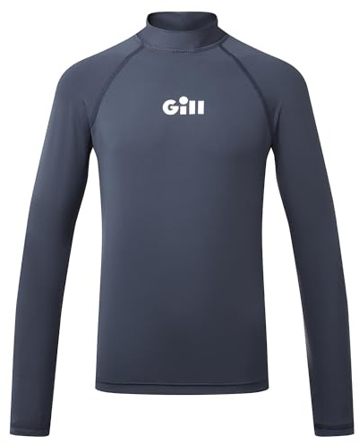 Gill ZenZero Rashguard-Weste für Herren, langärmelig, mit LSF 50+, für Wassersport, dunkles marineblau, M