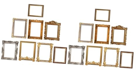 HEMOTON Einzigartige Retro-fotorahmen-formaufkleber 16 Stück Wandaufkleber Für Schlafzimmer-