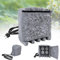 LZQ Aussensteckdose Wasserdicht Gartensteckdosen IP44 10A/250V mit Klappdeckel 4 Steckplätzen Inkl. Erdspieß, Outdoor steckdose für Garten Küche Garage(1 Stück)