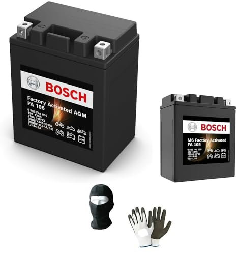 Compatible con Suzuki GV GL Madura 1200 1985 A 1986 BATERIA Bosch YB14L-A2 BATERIAS 12VOLT / 14AH AMPERIOS Moto Scooter M4F34 Completa YA Lista 136X91X168MM