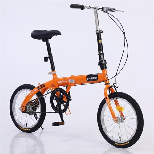 HOUSN 1,14 Zoll, Faltrad für Erwachsene, faltbares, ultraleichtes, tragbares Mini-Fahrrad für Erwachsene, Kinder, Studenten, Männer und Frauen, Doppelscheibenbremsenfahrrad mit Variabler
