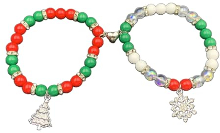 Watreketal Armband,stücke Herz Paar Armbänder Halloween Spinnen Magnetische Passenden Armreif Hand Seil Elastische Perlen Handgelenk Kette Schmuck Geschenk