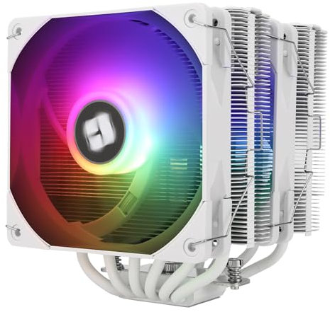 TR Peerless Assassin 120 White ARGB Enfriador de aire de CPU,6 tubos de calor, ventilador doble PWM TL-C12W-S de 120 mm,Tecnología AGHP, para AMD AM4 AM5,Intel 1700/1150/1155/1200/2011