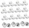 GRADENEVE 50 Stück Kristall Sofa Schnalle Sofa Knopf Couch Knöpfe Polsterknöpfe Transparenter Tufting Knopf Kleine Bastelknöpfe Sofa Dekorationsknöpfe Für Kopfteil Knöpfe Aus Acryl