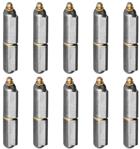 Lot de 10 charnières à souder en acier de 8,9 cm avec Zerk de graisse, charnières soudables pour portail, barbecue fumoir