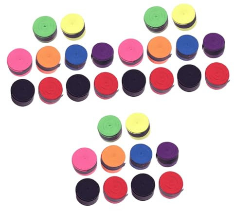 Yardwe 3 Sätze Schlägergriff Griffe Griptape Für Klimmzugstange Tennis Badminton Übergreifen Essiggurke Golf-Griptape Sport Hockeyband Griffband Schläger Griptape Pu 10 Rollen*3