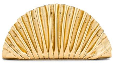 Clutch Purses for Women Chic Pu Leather Evening Bag Formal Designer Ruched Handbags for Wedding Party Prom