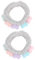 VALICLUD Lot De 2 Bandeaux Élastiques Pour Le Maquillage Le Spa Le Lavage Des Cheveux Le Spa Le Maquillage Le Spa En Tissu Gris