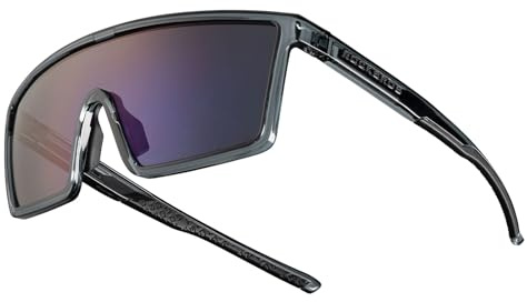 ROCKBROS Sonnenbrille Fahrradbrille Herren Damen, UV400 Polarisiert Radbrille Sportbrille Ultraleicht mit TR90 Rahmen für Fahrrad, MTB, Angeln