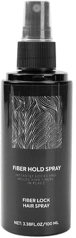 Spray de fixation pour fibres capillaires, 100 ml, longue durée et tenue forte, compatible avec les fibres à cheveux, parfait pour le sport, le bureau, les voyages