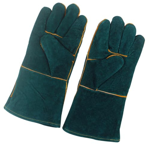 FUTUREORYY Zuverlässige Haustier Bisshandschuhe 35cm aus Robustem Material Reptilientaugliche Schutzhandschuhe für Katzen und Hunde Flexibler Spiel und Trainingshandschuh